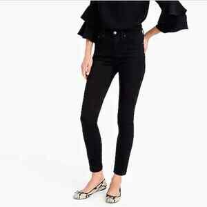 J. Crew Women's Size 27 9" High Rise Toothpick Jean Black H1878 2711565